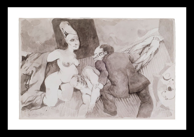 Tinta y acuarela de Eduardo Cohen