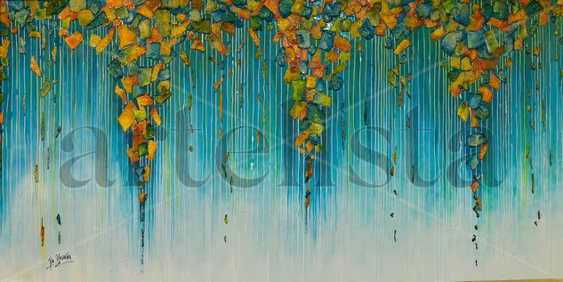 LLUVIA DE CRISTALES Mixed media Canvas Others