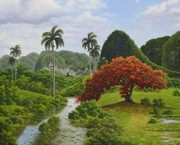 Secrets of the valley Oil Canvas Landscaping