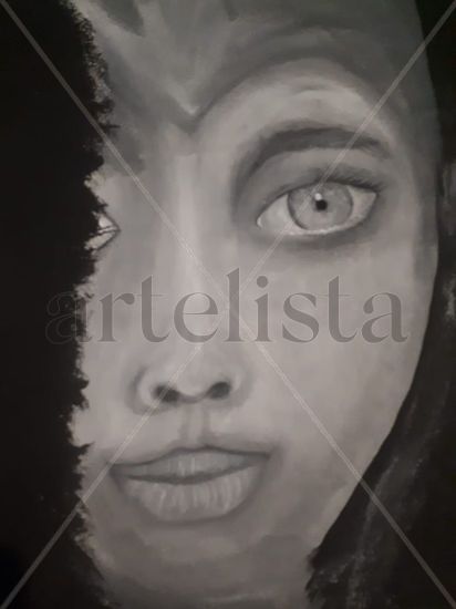 Grisalla Oil Canvas Figure Painting