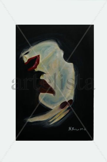 Los amantes Oil Canvas Figure Painting