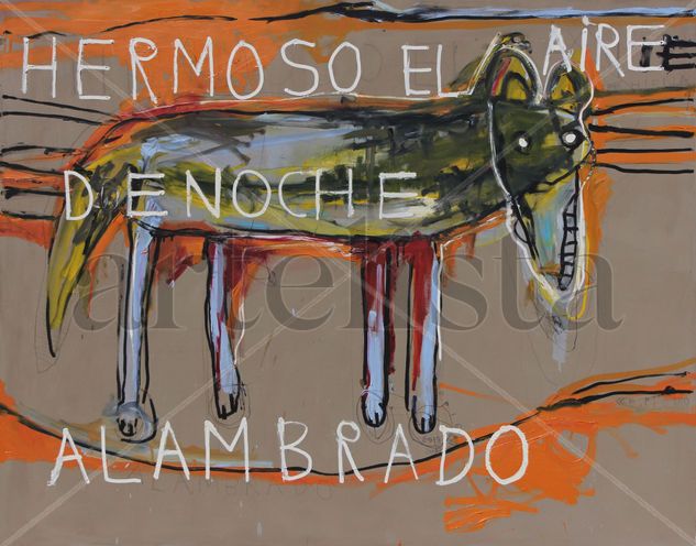 Alambrado Media Mixta Lienzo Animales