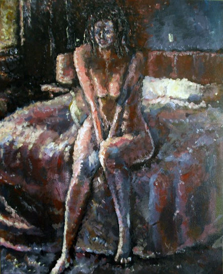 Despues de la siesta Acrylic Canvas Nude Paintings