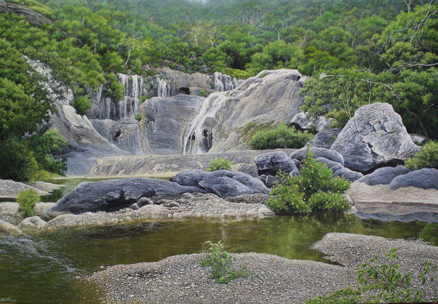 Paso de las Yaguas Óleo Lienzo Paisaje