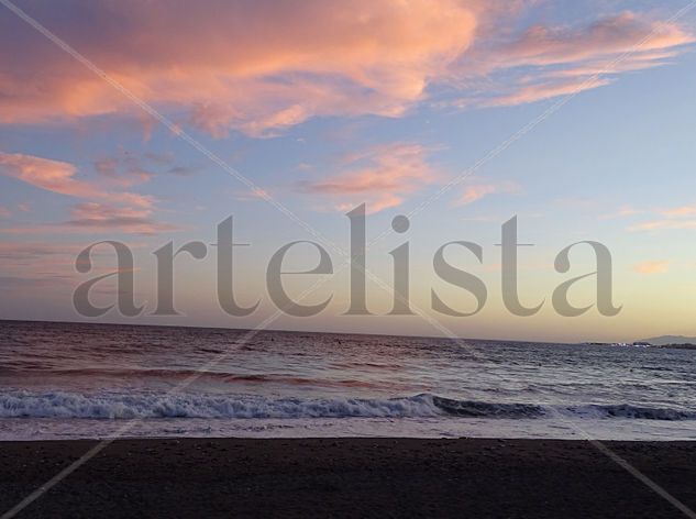 Night beach 1 41x55 Naturaleza Color (Digital)