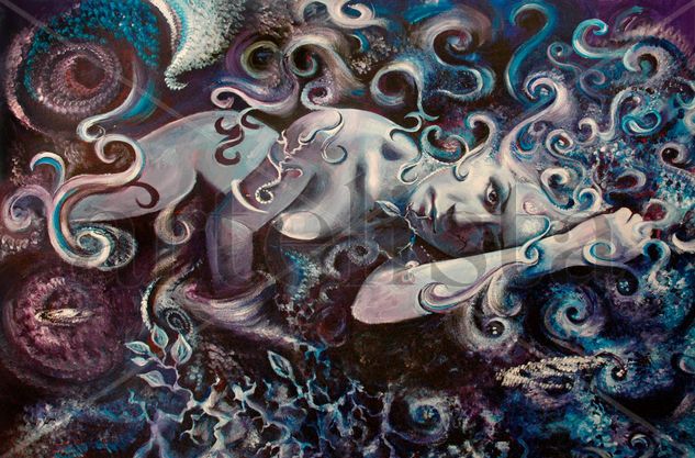 UNIVERSO - UNIVERSE Acrylic Canvas Nude Paintings