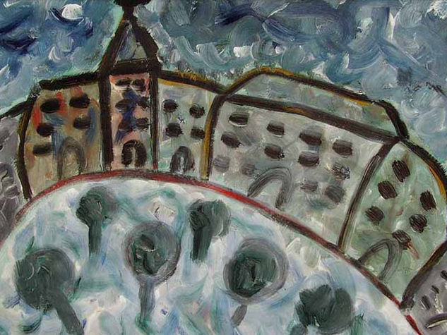 "UN INVIERNO EN LA IGLESIA" Oil Paper Others