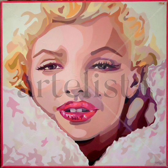 Retrato Marilyn Monroe - Portrair Marilyn Monroe Acrylic Canvas Portrait