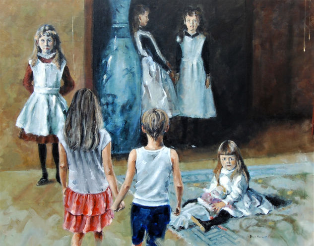 Las hijas 2019 Oil Canvas Figure Painting