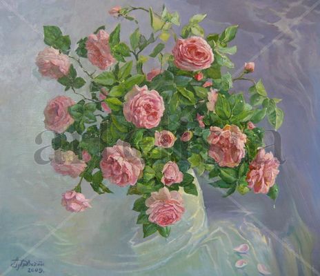 Roses Painting by...