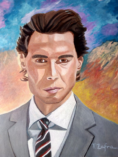 RAFA NADAL Oil Canvas Portrait