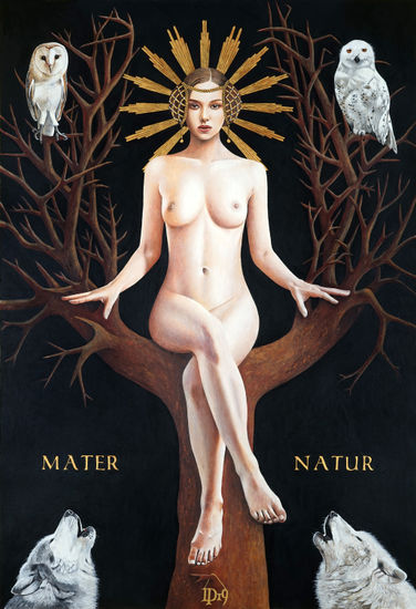 Mater Natur Óleo Lienzo Desnudos