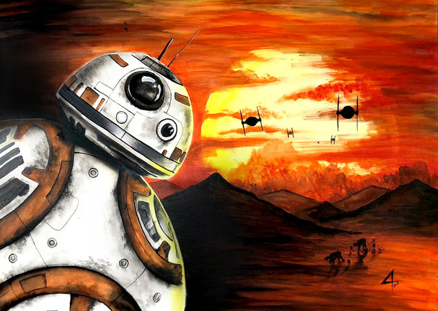 BB-8 Star Wars Acrylic Canvas Others