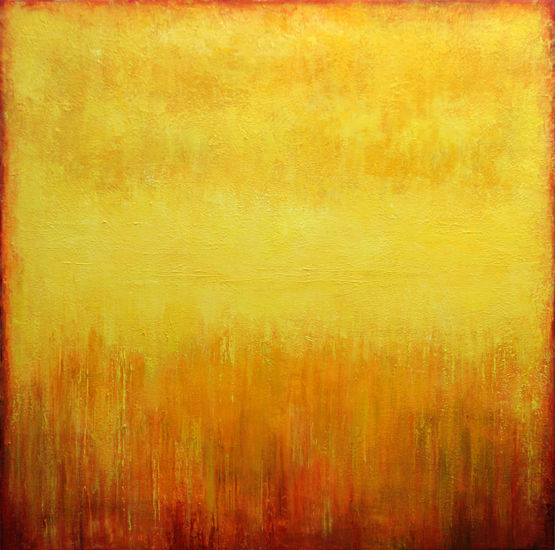 Yellow abstract painting III Acrylic Canvas Others