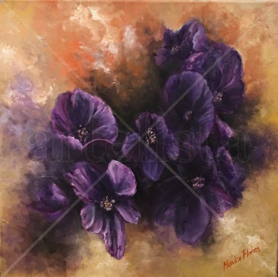 Lilacs Oil Canvas Floral Painting