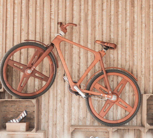 Bici Artesanal de Madera Madera Figurativa