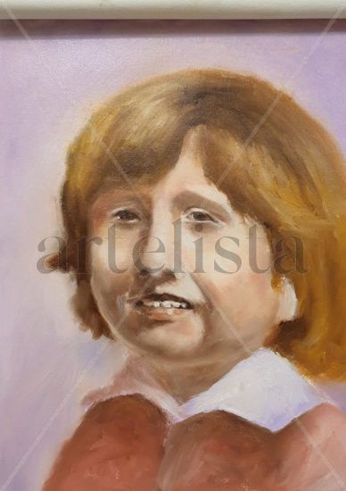 Portrait of a child Oil Canvas Portrait