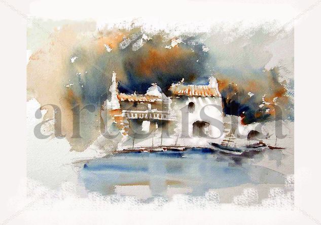 Cala menorquina Watercolour Paper Marine Painting