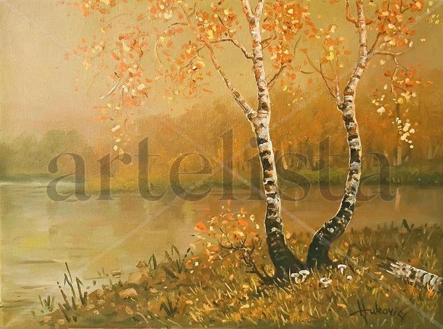 Golden autumn Oil Canvas Landscaping