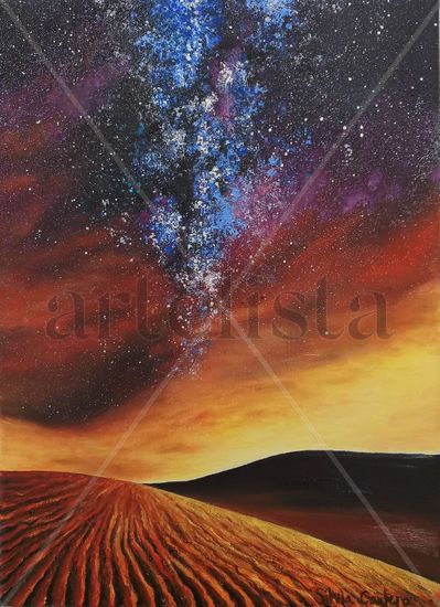 Entre dunas y estrellas Oil Canvas Landscaping