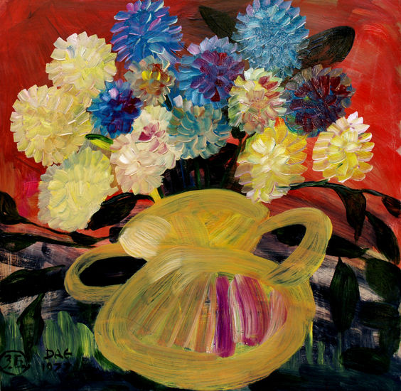 Немецкий букет. Oil Card Still Life Paintings