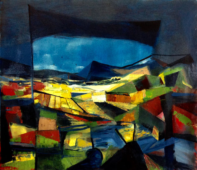 Fields strewn with yellow