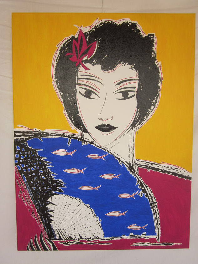 LA MUJER DEL ABANICO MARINO