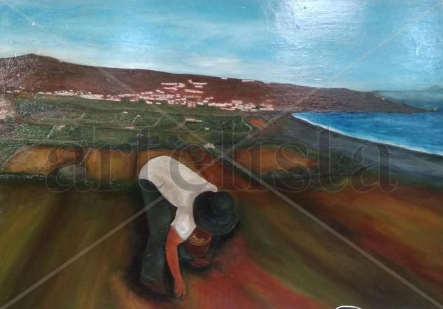 El abuelo Oil Canvas Others