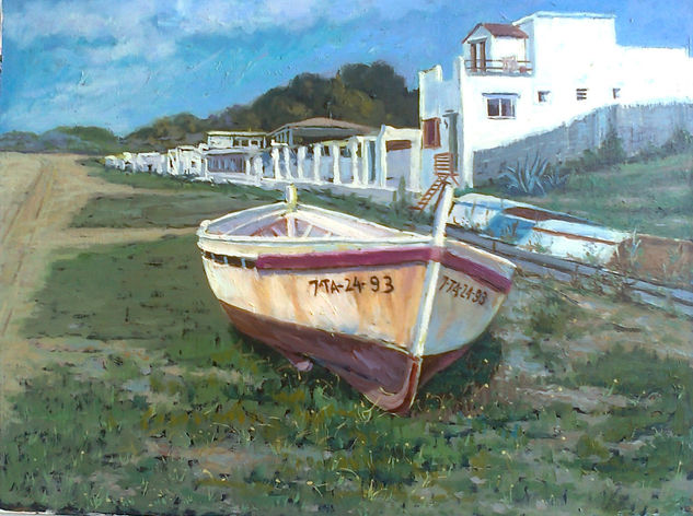 abandonada Oil Panel Marine Painting