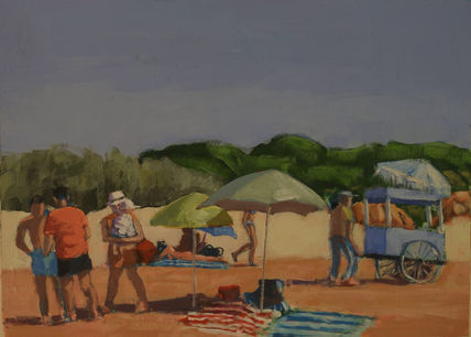 La playa como...