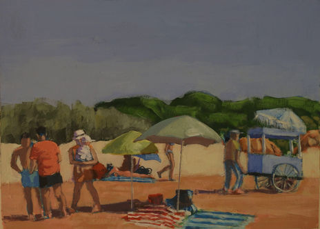 La playa como...