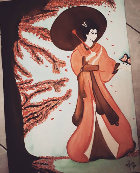 Geisha and Sakura