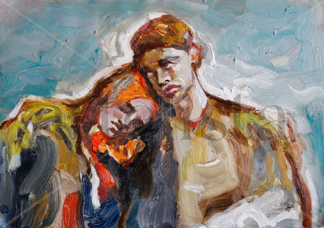 free spirited couple Oil Canvas Others