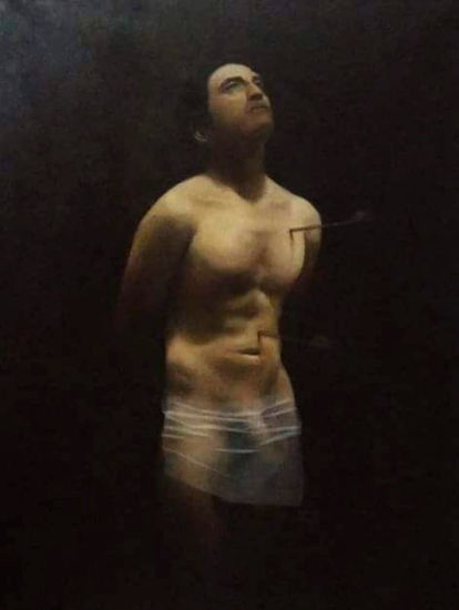 "San Sebastián Interpretación actual 2017" Oil Canvas Nude Paintings