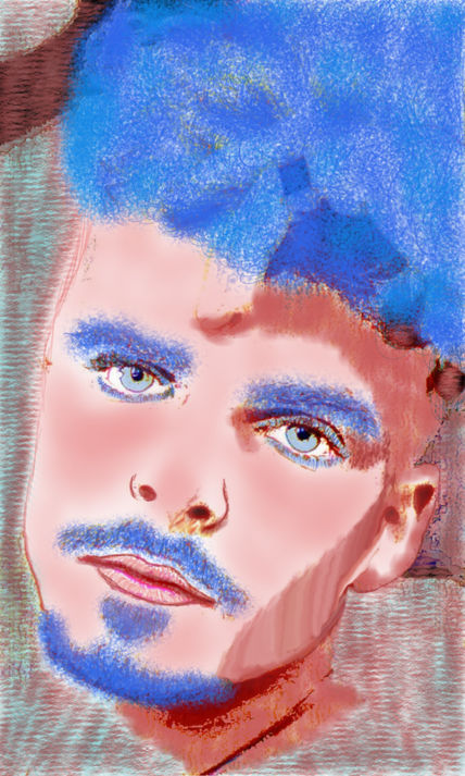 Chico azul