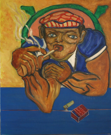 Smoke kills 2019 Óleo Lienzo Figura