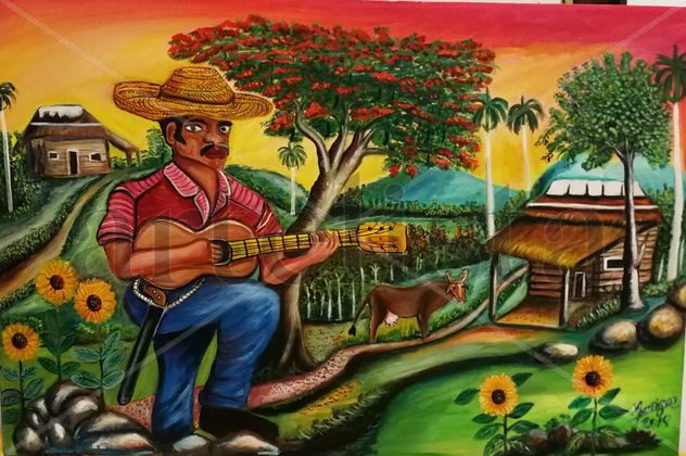 Chano alegrando la campiña.