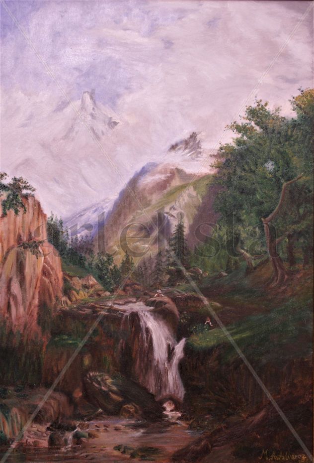 Picos de Europa (Réplica cuadro de Carlos de Haes)