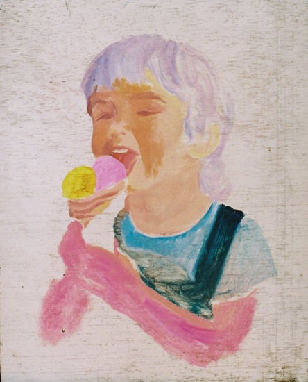 helado Oil Canvas Portrait