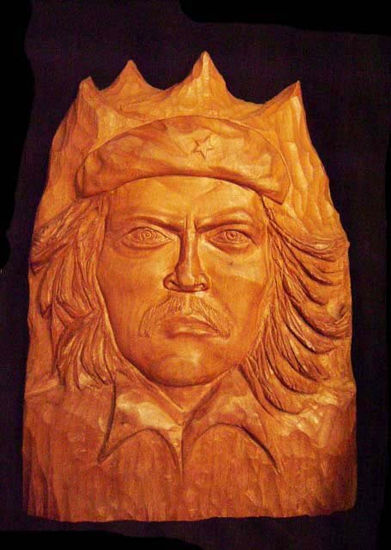 Che Guevara Madera Figurativa