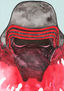 Kylo Ren de la serie Star wars.