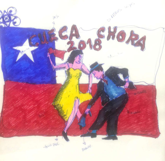 emblema patrio, año 2017, constitucion, chile.