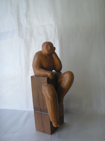 "Discernimiento" Madera Figurativa