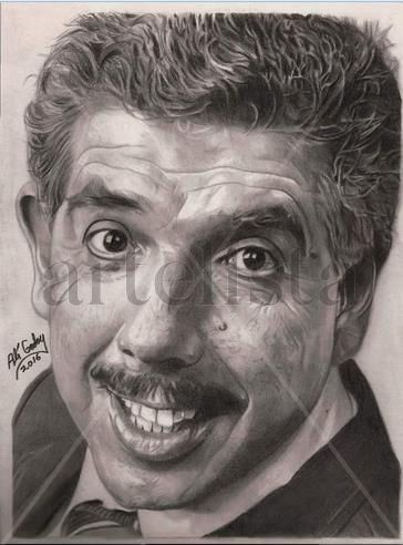 Retrato a lápiz del profesor Jirafales Pencil