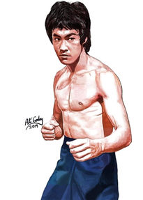 Bruce Lee pintura...