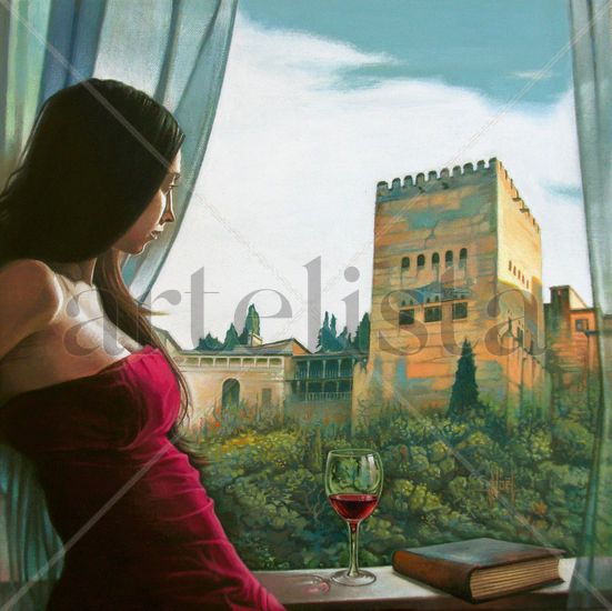 Anhelos en la Alhambra Acrylic Canvas Others