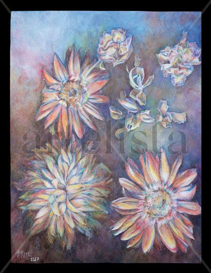 Galaxia de flores de Vicky Media Mixta Papel Floral