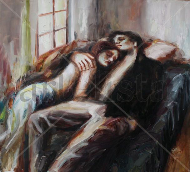 Lovers Óleo Lienzo Otros