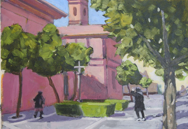 Rincón en Sevilla Acrylic Paper Landscaping