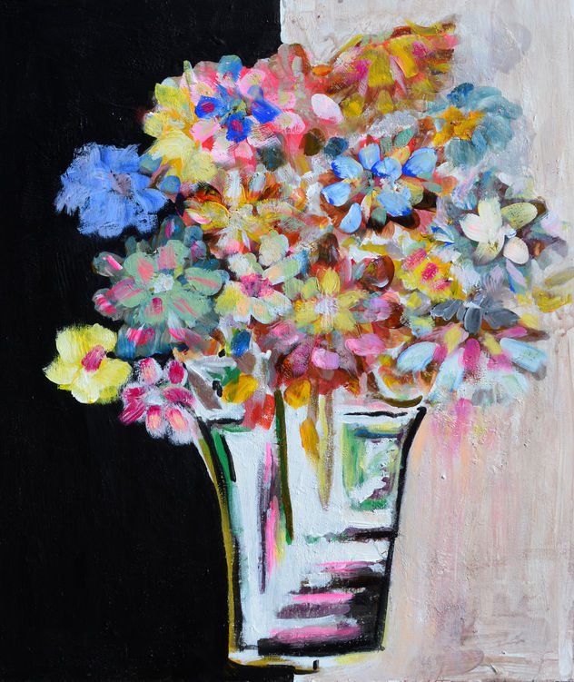 Jarron con flores